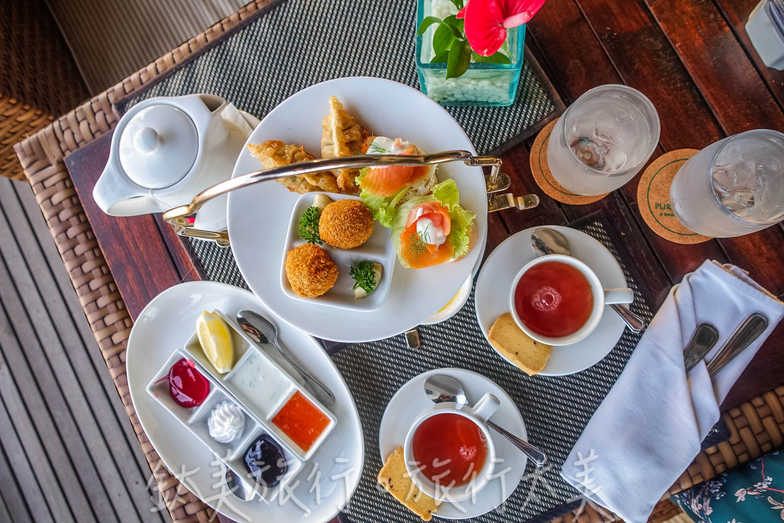 巴里島旅遊推薦-puri santrain桑川海岸下午茶