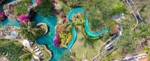 五星渡假村內享受設施(泳池滑水道、沙灘日光浴、自由前往BALI COLLECTION MALL)→【獨家】泳池別墅海陸BBQ PARTY (廚師現場料理、泳池戲水浮具、現場音樂、牛排海鮮、飲料啤酒,再加贈每人半隻龍蝦或皮皮蝦)