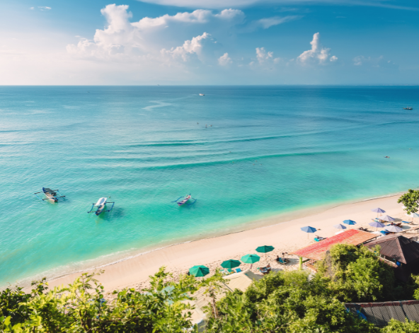 台北→峇里島→迎賓獻花→水上餐廳→超市採買