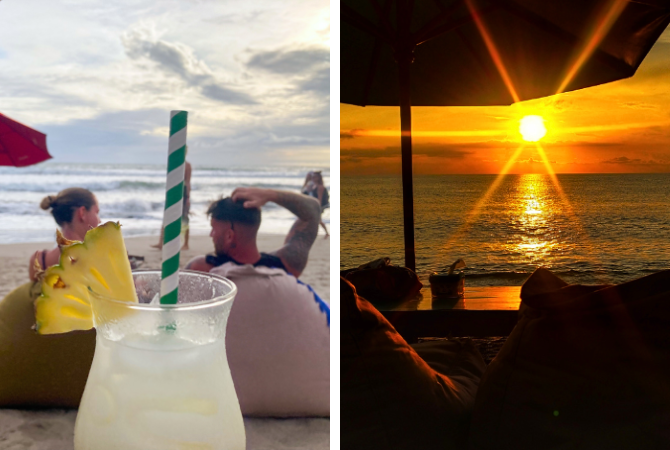 台北→峇里島→迎賓獻花→水明漾沙灘懶骨頭看日落(含無酒精飲品一杯)→南洋風味餐