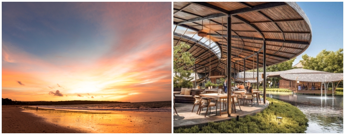 台北→峇里島→迎賓獻花→金巴蘭海灘看日落(招待椰子水與烤玉米)→水上餐廳