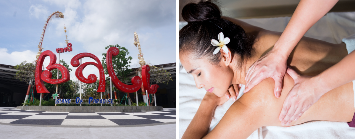 台北→峇里島→迎賓獻花→舒壓按摩120分鐘→Nuris Warung豬肋排