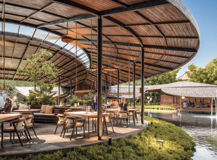 DAY1 台北→峇里島→迎賓獻花→能量熱石按摩120分鐘→水上餐廳印尼風味餐