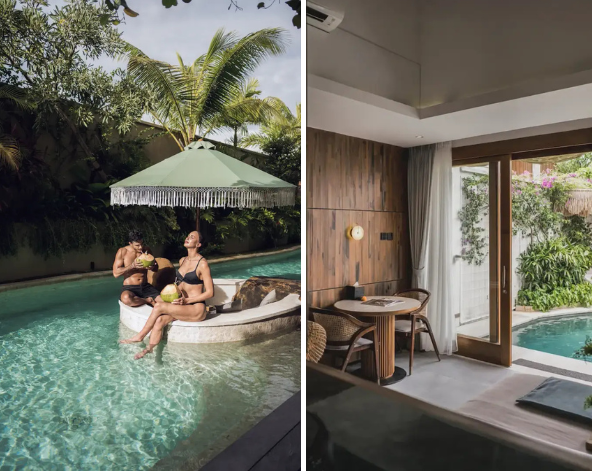 泳池別墅自由享樂→INS風蔬食系餐廳→機場→台北 